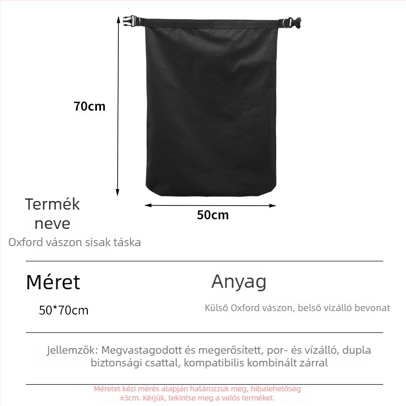 Kerékpár sisak táska, Oxford anyag, vízálló és porálló, kapacitás 4 (Modell: Oxford Fabric Helmet Bag)