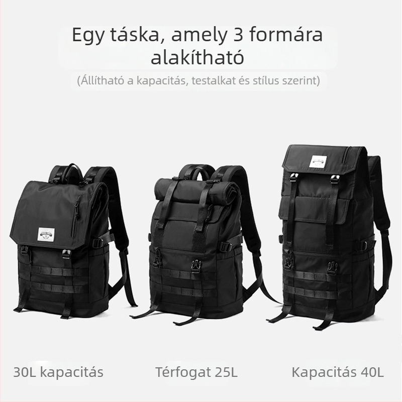 MOYYI hátizsák, 20–35L, Oxford anyag, lélegző, vízálló, lopás elleni, légpárnás vállpánttal, 17,3 hüvelykes laptophoz, súly 0,85 kg