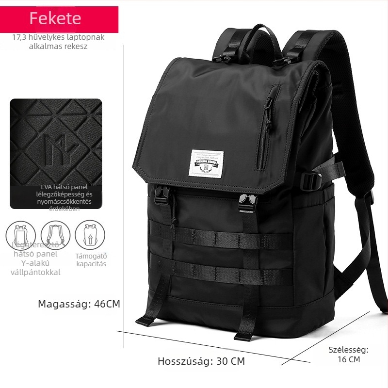 MOYYI hátizsák, 20–35L, Oxford anyag, lélegző, vízálló, lopás elleni, légpárnás vállpánttal, 17,3 hüvelykes laptophoz, súly 0,85 kg