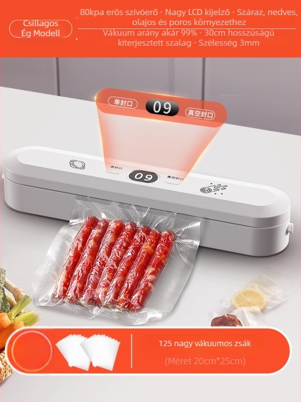 Luyao vákuumzáró gép élelmiszer-zacskókhoz — Luyao, otthoni használat, vákuumcsomagolás a frissesség megőrzéséért