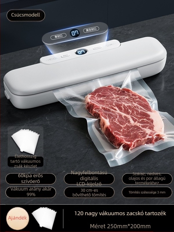 Luyao vákuumzáró gép élelmiszer-zacskókhoz — Luyao, otthoni használat, vákuumcsomagolás a frissesség megőrzéséért