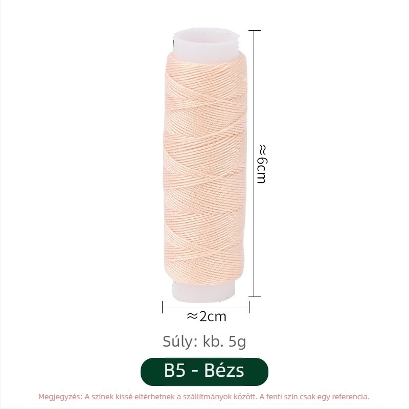 Poliészter farmer cérna készlet, 10 tekercs csomagban (~50 m), testreszabható kézi varrókészlet