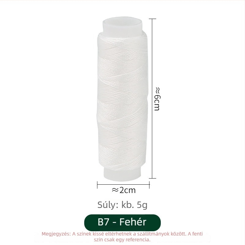 Poliészter farmer cérna készlet, 10 tekercs csomagban (~50 m), testreszabható kézi varrókészlet