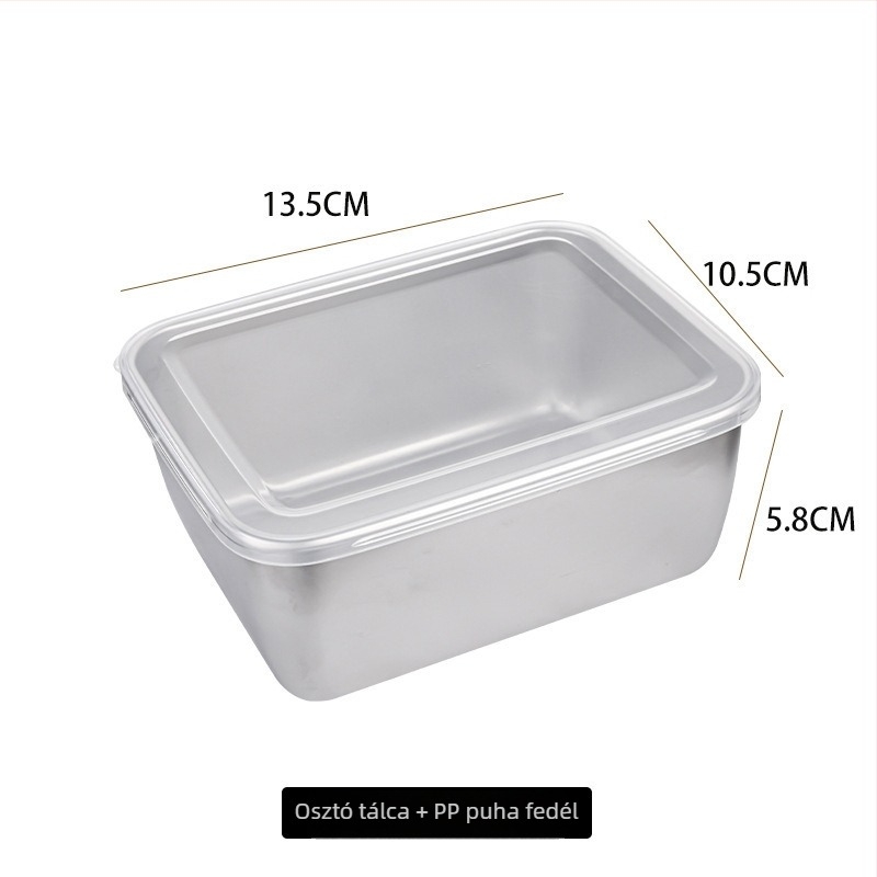 Rozsdamentes acél négyszögletes sík lap, polírozott felület, modern minimalista stílus, testreszabható