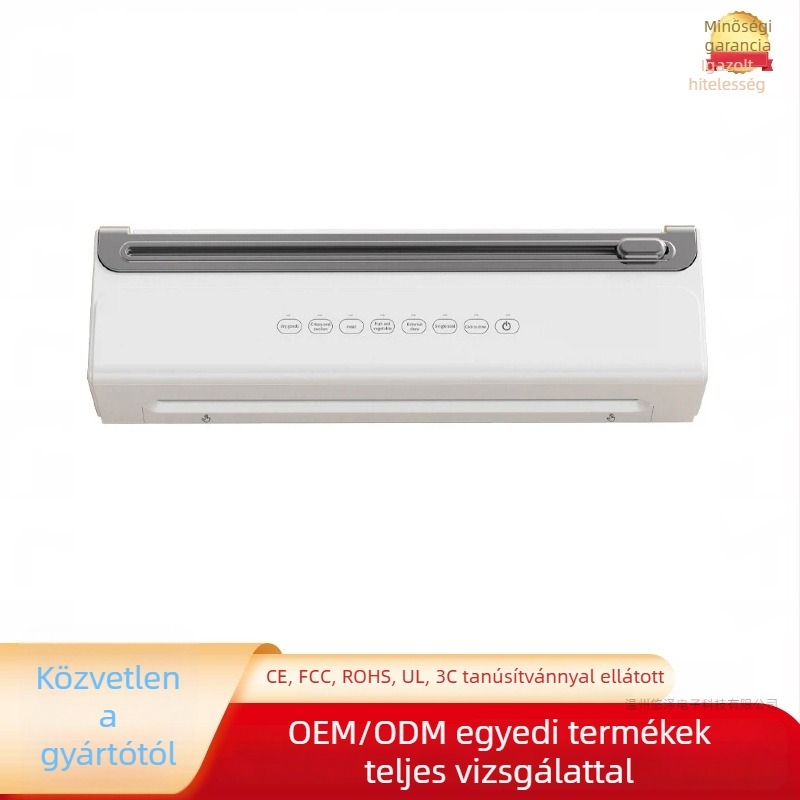 Vezeték nélküli vákuumzáró gép vágóval, automata, csomagolási kapacitás 500 ml, 90W, 7,4V lítium akkumulátor, modell SDW-01