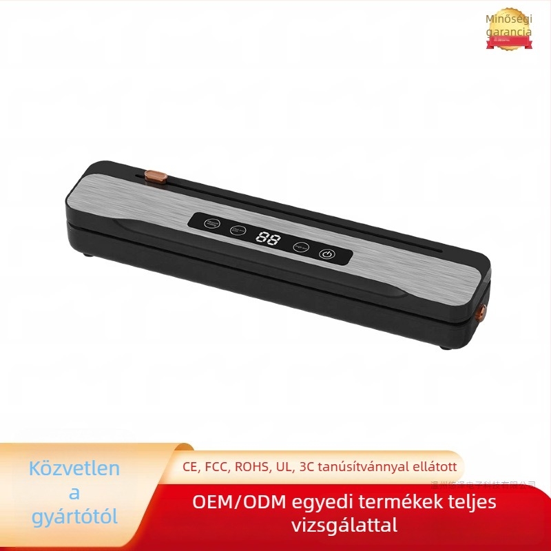 Vezeték nélküli vákuumzáró gép vágóval, automata, csomagolási kapacitás 500 ml, 90W, 7,4V lítium akkumulátor, modell SDW-01