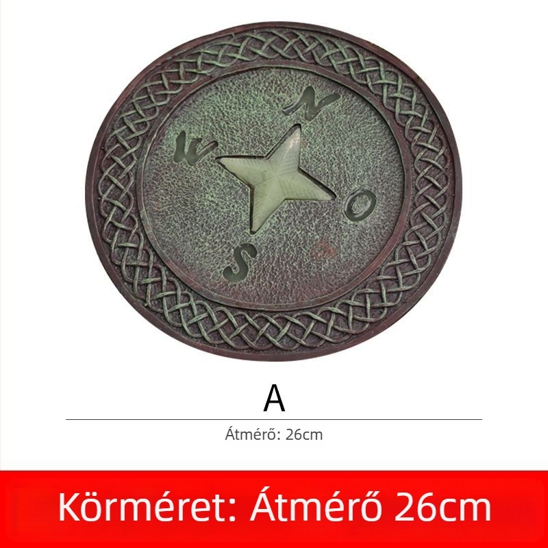 Rui Last gyanta kertdekoráció — padlón álló kerti lépő kő dísz, karton csomagolás