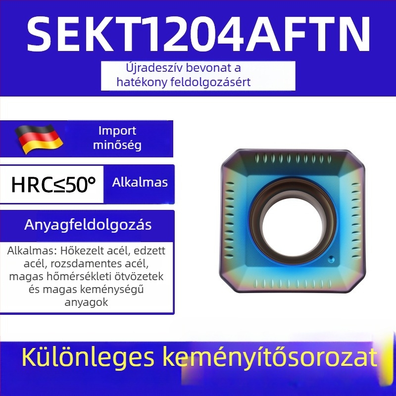 Dasan SEKT1204AFTN CNC marópenge, négyszögletes geometriájú, rozsdamentes acél, keményített acél