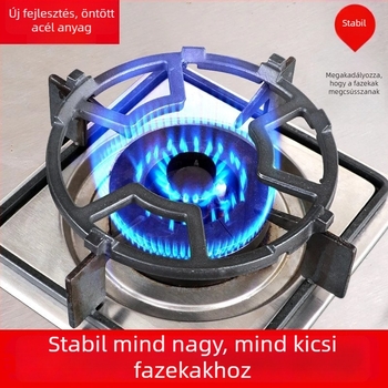 Fém gázszelet tartó, falra szerelhető, univerzális kis edényekhez, csúszásmentes, telepítés nélkül
