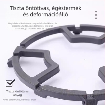 Fém gázszelet tartó, falra szerelhető, univerzális kis edényekhez, csúszásmentes, telepítés nélkül