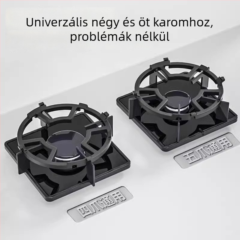 Fém gázszelet tartó, falra szerelhető, univerzális kis edényekhez, csúszásmentes, telepítés nélkül