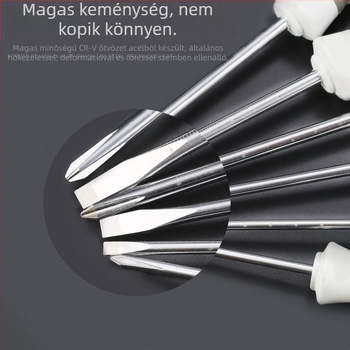 Csavarhúzó készlet – Phillips és laposfejű, mágneses, szénacélból