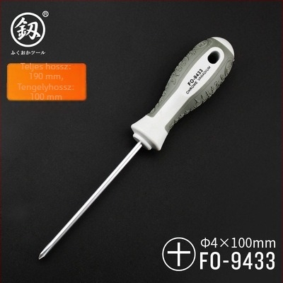 Csavarhúzó készlet – Phillips és laposfejű, mágneses, szénacélból