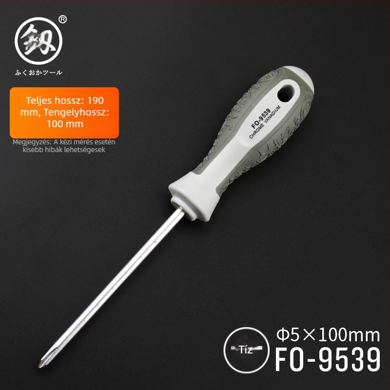 Csavarhúzó készlet – Phillips és laposfejű, mágneses, szénacélból