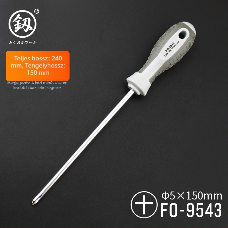 Csavarhúzó készlet – Phillips és laposfejű, mágneses, szénacélból