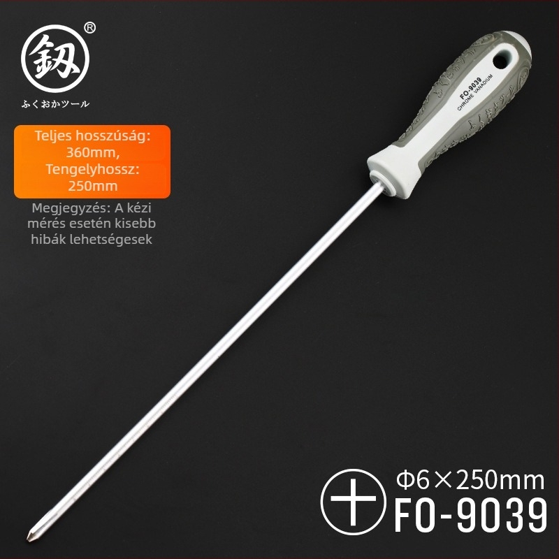 Csavarhúzó készlet – Phillips és laposfejű, mágneses, szénacélból