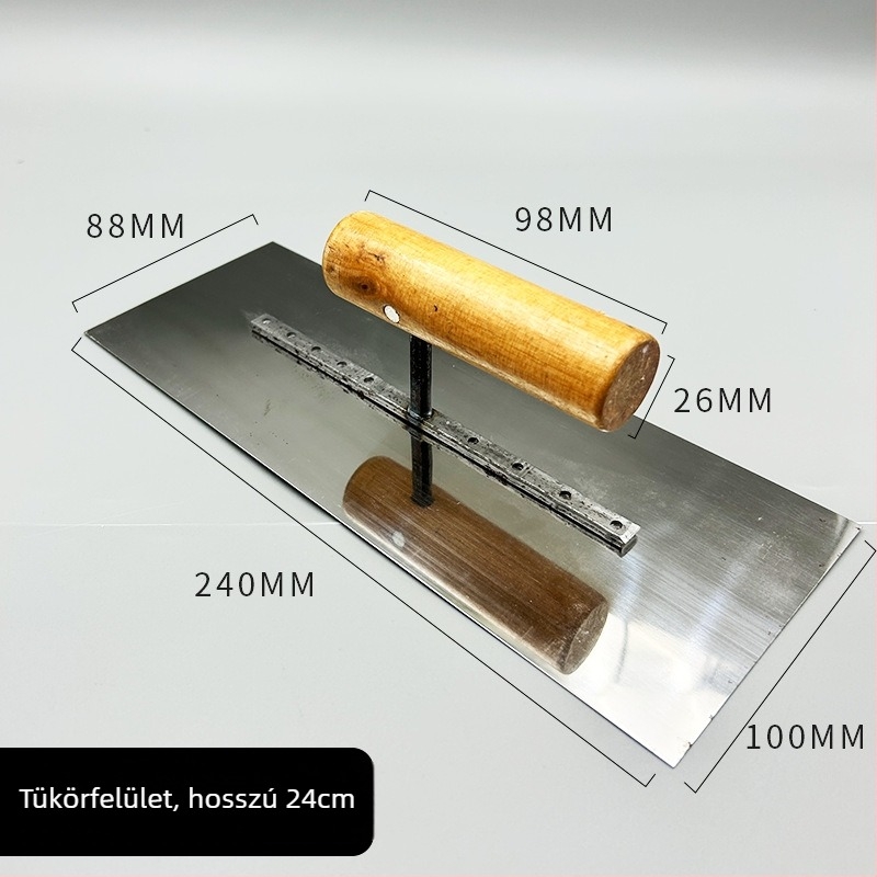 Vakolathoz készült spatula – többfunkciós eszköz cementes vakolathoz, gletteléshez és diatomit masszához (Márka: Nincs; Alkalmazás: Vakolás; Vastagság: 1)