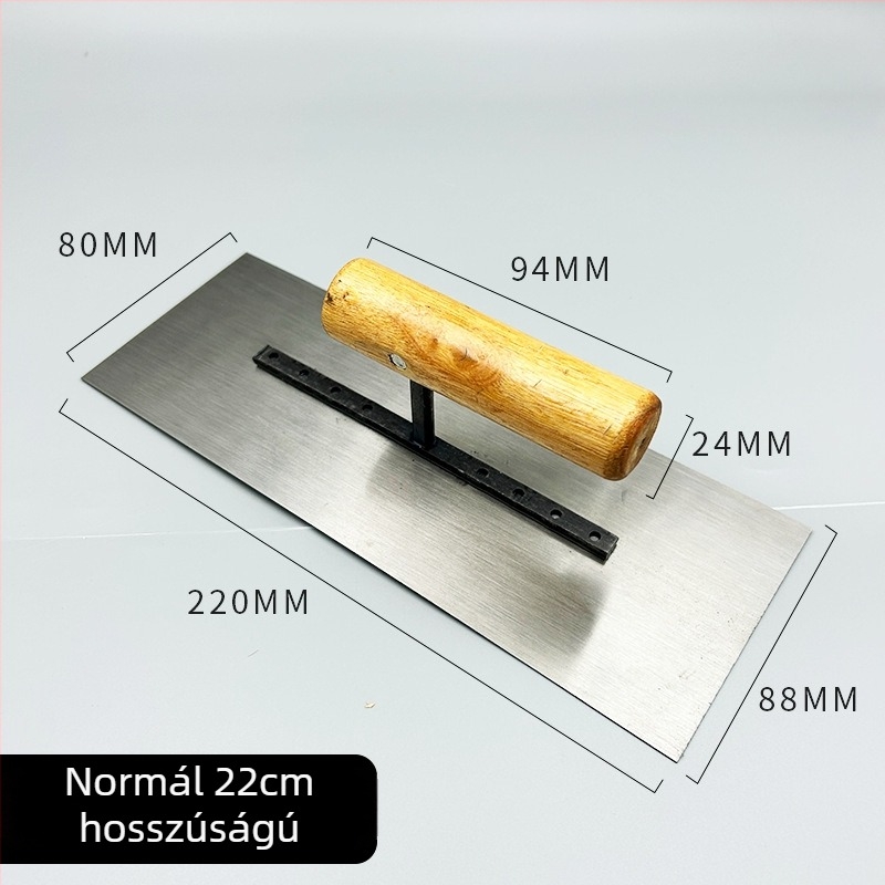 Vakolathoz készült spatula – többfunkciós eszköz cementes vakolathoz, gletteléshez és diatomit masszához (Márka: Nincs; Alkalmazás: Vakolás; Vastagság: 1)