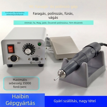 Ékszer-, jade- és fa gravírozó és polírozó gép; hálózati tápellátás; feszültség: AC egysfázis és DC 50V alatt; gravírozásra, polírozásra és manikűrre alkalmas