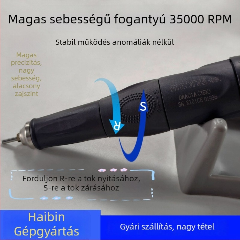 Ékszer-, jade- és fa gravírozó és polírozó gép; hálózati tápellátás; feszültség: AC egysfázis és DC 50V alatt; gravírozásra, polírozásra és manikűrre alkalmas