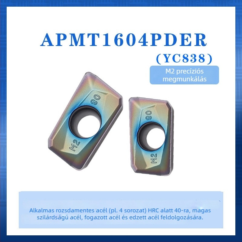 SiLee APMT1135 Keményfém bevonatú maróbetét 1604-es osztály, durva megmunkáláshoz