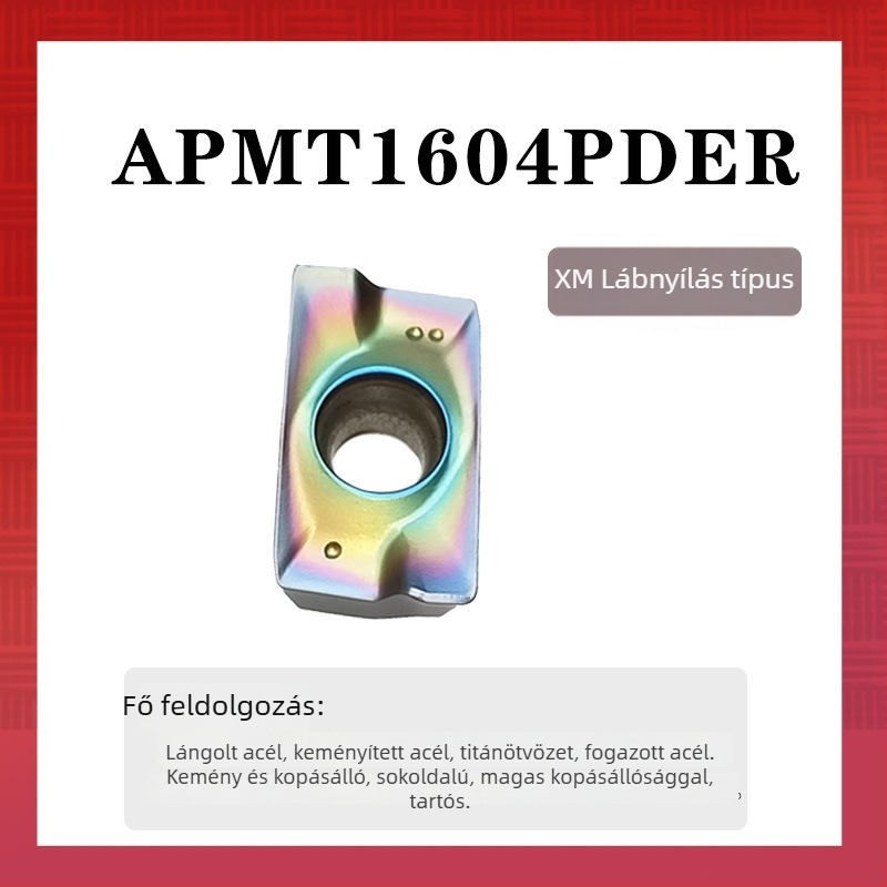 SiLee APMT1135 Keményfém bevonatú maróbetét 1604-es osztály, durva megmunkáláshoz