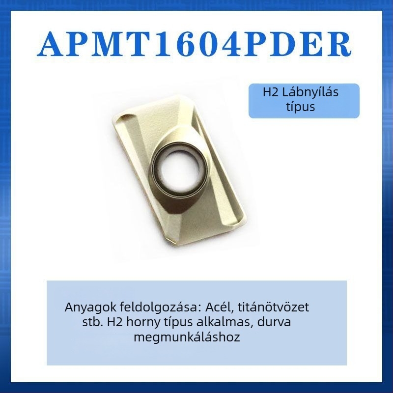 SiLee APMT1135 Keményfém bevonatú maróbetét 1604-es osztály, durva megmunkáláshoz