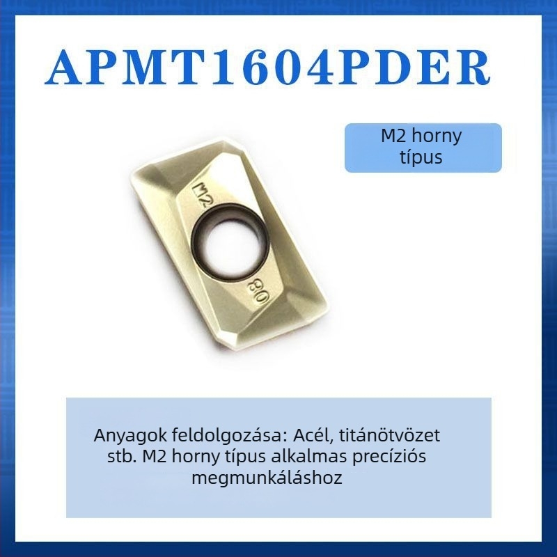 SiLee APMT1135 Keményfém bevonatú maróbetét 1604-es osztály, durva megmunkáláshoz