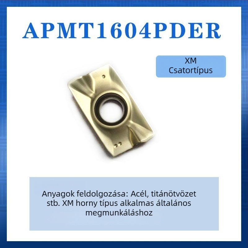 SiLee APMT1135 Keményfém bevonatú maróbetét 1604-es osztály, durva megmunkáláshoz