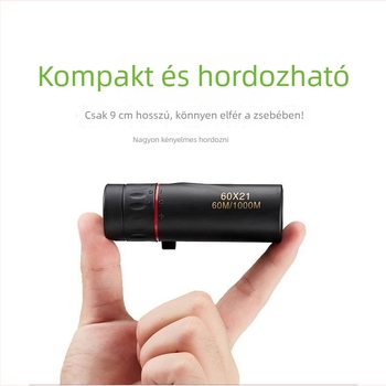 10x25-ös monocular távcső horgászathoz és madármegfigyeléshez, nagyítás, HD, kompakt