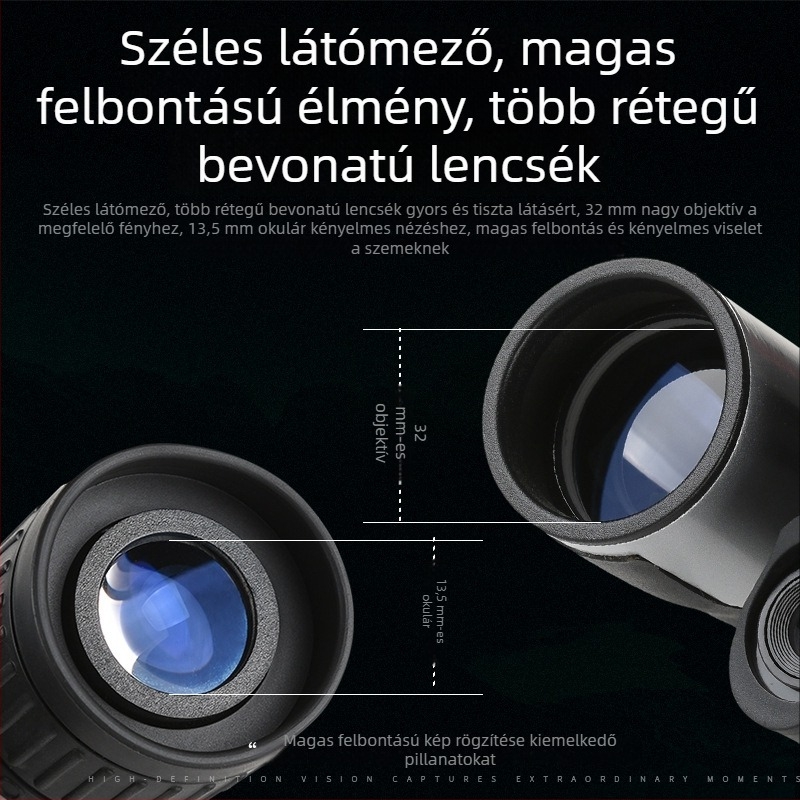 Digitális éjjellátó binokulár, fénykép- és videófelvételi lehetőség, nagyítás, HD minőség kültéri használatra