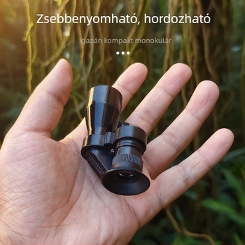 Mini monokuláris távcső, zsebméretű, hordozható, HD