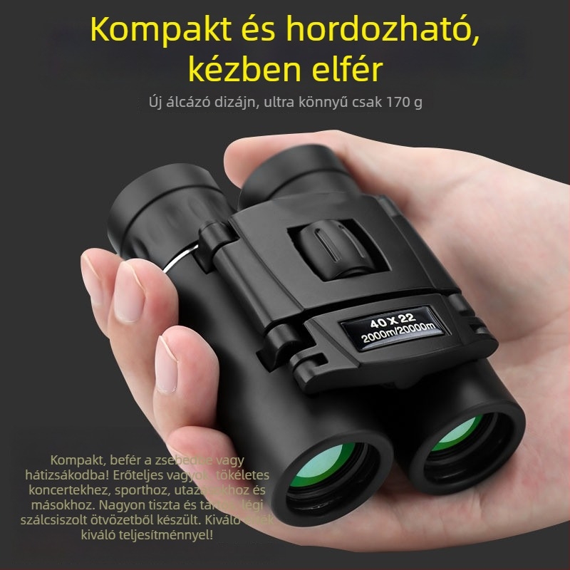 Kültéri használatra szánt binokuláris – 10x nagyítás, kilépő pupilla átmérője 2,2 mm, szemkilépés 10 mm, látómező 10000