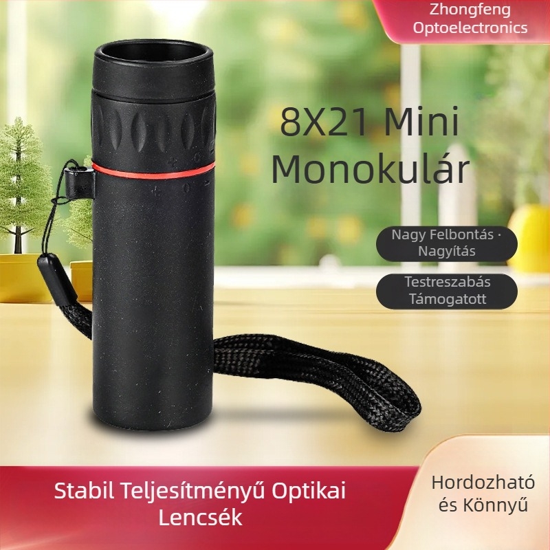 Gyerekeknek szánt monokuláris teleszkóp, nagyítású, kompakt kültéri zsebtávcső