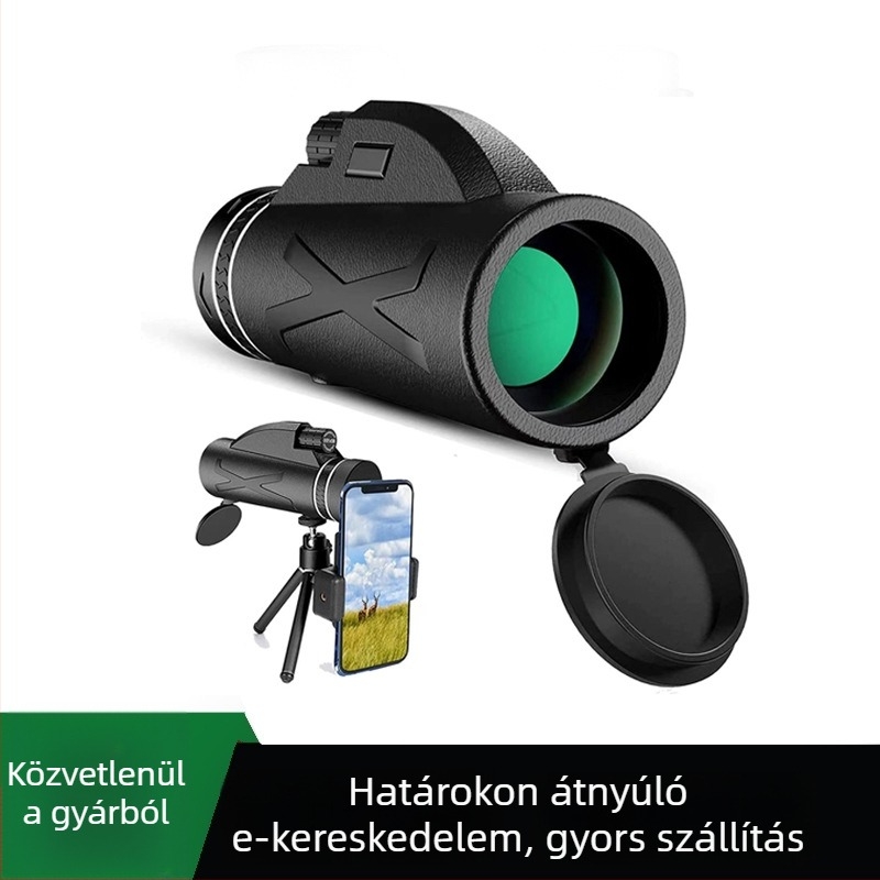 80x100 monokuláris teleszkóp – kültéri használatra, nagy teljesítmény, nagy felbontás, testre szabható