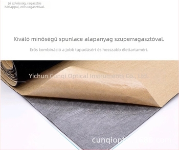 Csillagászati távcső matt velúr felülettel, anti-reflektív refrakciós lencse adapterrel, univerzális ragasztó, fekete flocking, 0,7 m szélesség