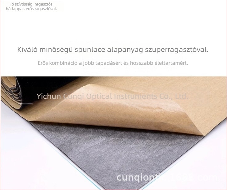 Csillagászati távcső matt velúr felülettel, anti-reflektív refrakciós lencse adapterrel, univerzális ragasztó, fekete flocking, 0,7 m szélesség