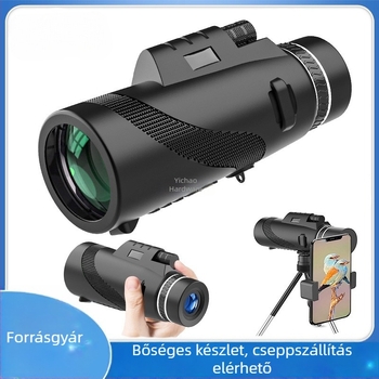 80-100x HD monokuláris távcső okostelefonos fotózáshoz, hordozható kültéri madármegfigyeléshez és koncertekhez