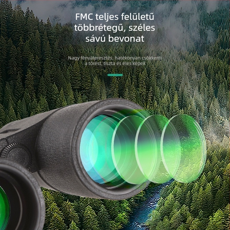 12x42 távcső hold megfigyelésére, gyenge fényviszonyok között éjszakai látás, kültéri, kézben tartható, nagy nagyítású