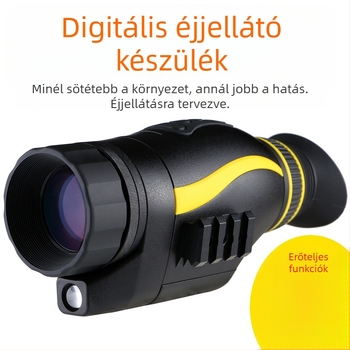 Gaomu NV0435 infravörös digitális éjjellátó teleszkóp, nagyítású HD, egyéni használatra, fekete, speciális erők számára