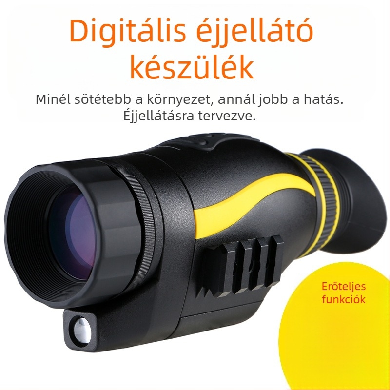 Gaomu NV0435 infravörös digitális éjjellátó teleszkóp, nagyítású HD, egyéni használatra, fekete, speciális erők számára
