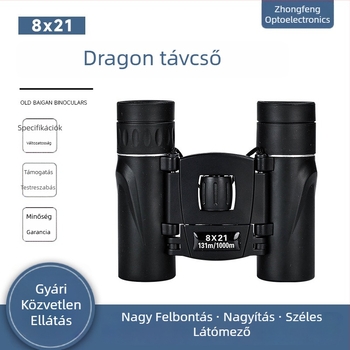 Longjin Dragon 8x21 Nagyfelbontású utazó és szabadtéri kompakt éjjellátó binokli