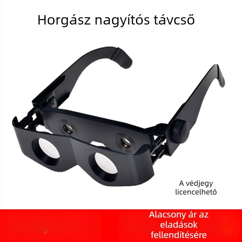 Fejre helyezhető teleszkóp horgászathoz: nagy nagyítás a távoli és közeli megfigyeléshez, HD szemüveg koncertekhez