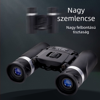 100×22 Binokulár HD optikával, kültéri használatra, kompakt zsebbinokulár