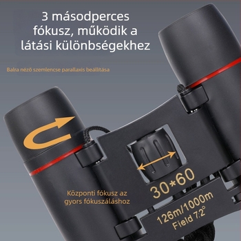Gyermekeknek szánt binokul XC-3060, 8x nagyítás, széles látómező, testreszabható