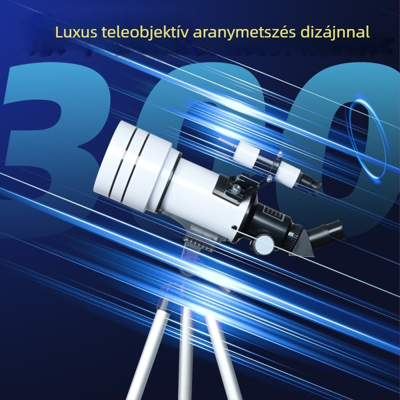 Csillagászati monokuláris teleszkóp nagyítással és HD optikával, modell 70300, a csillagok és a Hold megfigyelésére