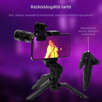 Datyson monokuláris teleszkóp telefonos teleobjektívvel, 10× nagyítás, teljesen fém test, modell 5D0010A