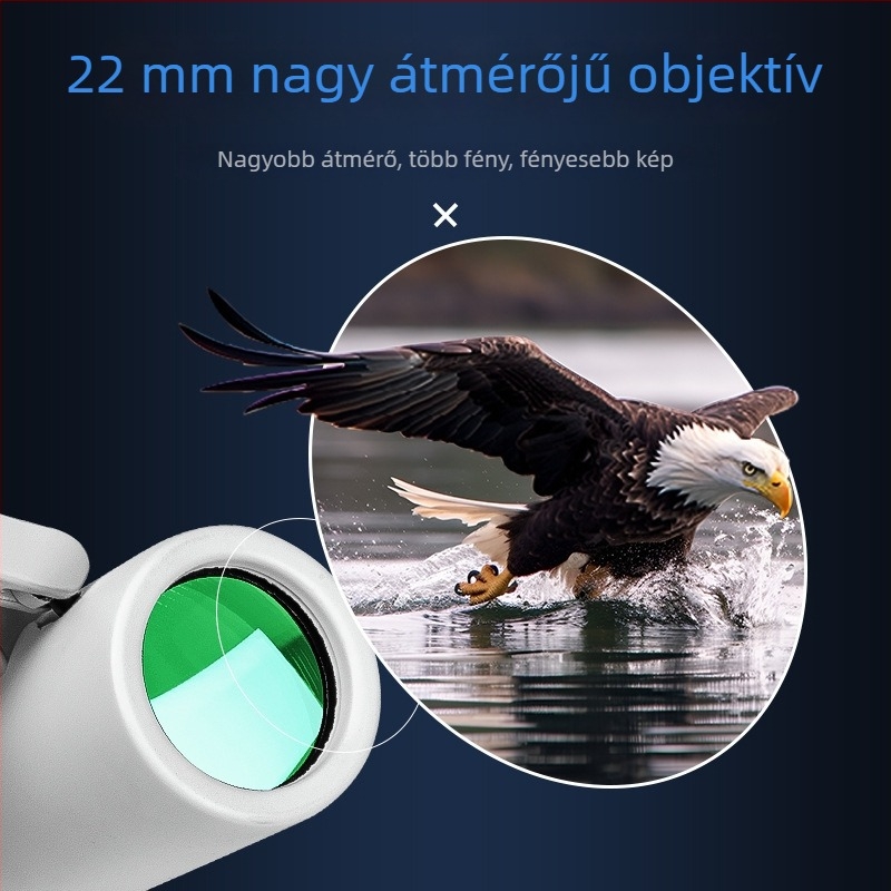 BIJIA 8x22 HD binokuláris gyenge fényviszonyú éjszakai látású, koncertekhez, kültéri megfigyeléshez és madármegfigyeléshez