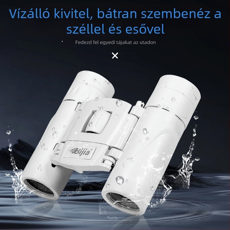 BIJIA 8x22 HD binokuláris gyenge fényviszonyú éjszakai látású, koncertekhez, kültéri megfigyeléshez és madármegfigyeléshez