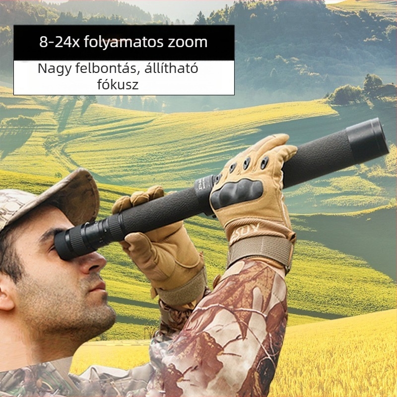 ForestTop 8-24x40 Zoom távcső állvánnyal, gyenge fényviszonyokhoz, HD, professzionális kültéri használatra